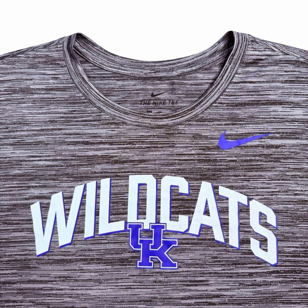 Nike Kentucky Wildcats Velocity Shirt Mens XXL Gray Dri Fit Spell Out DC1573-080